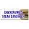 Signmission CHICKEN FRIED STEAK SANDWICH BANNER SIGN sausage gravy fresh crispy B-Chicken Fried Steak Sand - alternate 1
